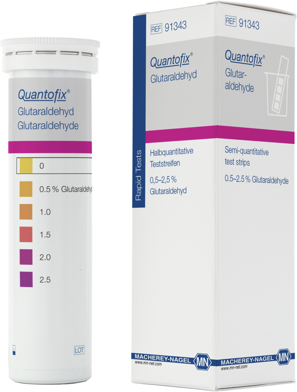 Semi Quantitative Test Strips Quantofix Glutaraldehyde Mn Macherey Nagel