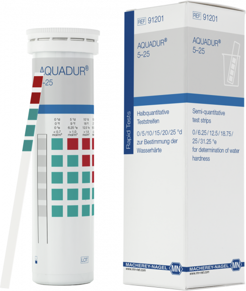 AQUADUR 5–25, for water hardness, box