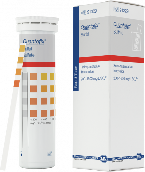 Semi-quantitative test strips QUANTOFIX Sulfate