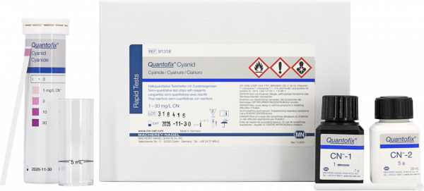 Semi-quantitative test strips QUANTOFIX Cyanide