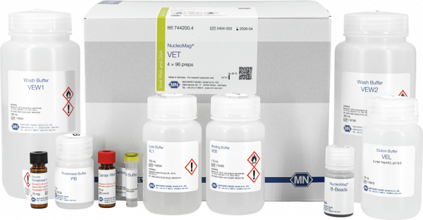 NucleoMag VET kit for viral/bacterial DNA and viral RNA from veterinary samples