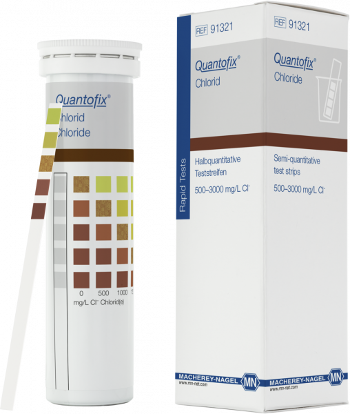 Semi-quantitative test strips QUANTOFIX Chloride