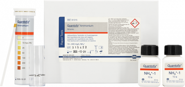 Semi-quantitative test strips QUANTOFIX Ammonium