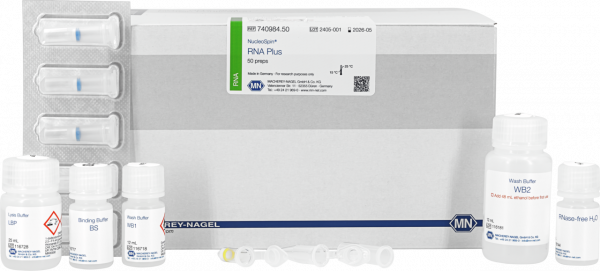 NucleoSpin RNA Plus, Mini kit for RNA purification with DNA removal column